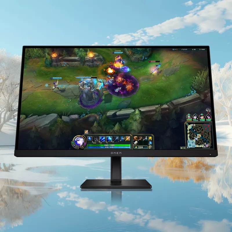 HP OMEN AV4K1E9#ABB kompiuterio monitorius 68,6 cm (27 colių) 1920 x 1080 pikselių Full HD LCD Juodas