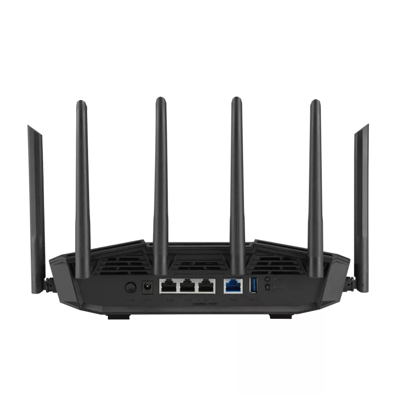 ASUS 90IG0A30-MO9C00 belaidis maršrutizatorius 2.5 Gigabit Ethernet Triju juostų (2.4 GHz / 5 GHz / 6 GHz) Juoda