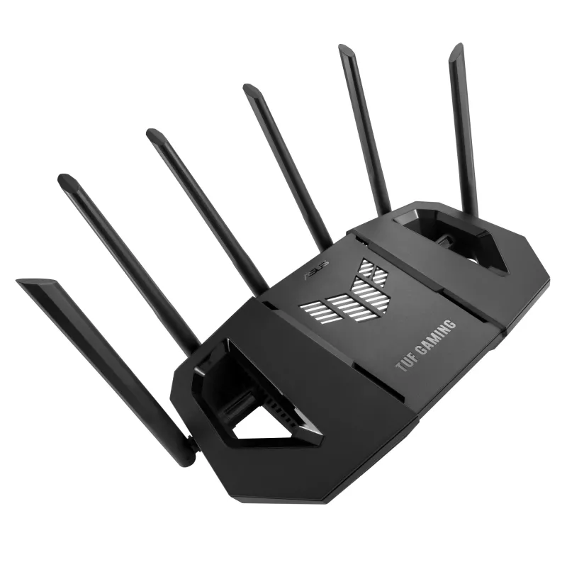 ASUS 90IG0A30-MO9C00 belaidis maršrutizatorius 2.5 Gigabit Ethernet Triju juostų (2.4 GHz / 5 GHz / 6 GHz) Juoda