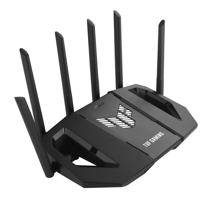 ASUS 90IG0A30-MO9C00 belaidis maršrutizatorius 2.5 Gigabit Ethernet Triju juostų (2.4 GHz / 5 GHz / 6 GHz) Juoda