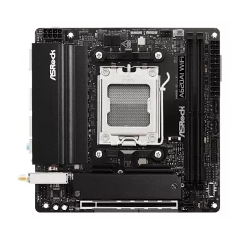ASRock pagrindinė plokštė A620AI Wi-Fi AM5 AMD A620A 2 x DDR5 1 x HDMI 2.1 TMDS/FRL 8G suderinama mITX