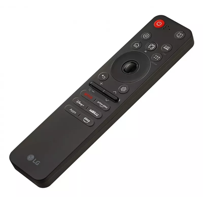 Nuotolinio valdymo pultelis LG MR25GA — IR belaidis TV nuotolinio valdymo pultas su balso atpažinimu, pelės režimu, 174×41×14 mm, 77 g