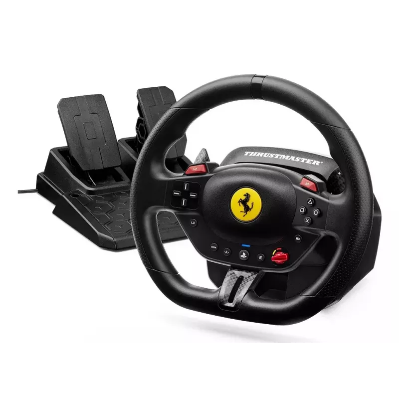 Thrustmaster T98-P FERRARI 296 GTB Juodas Vairas + Pedalai PC, PlayStation 4, PlayStation 5