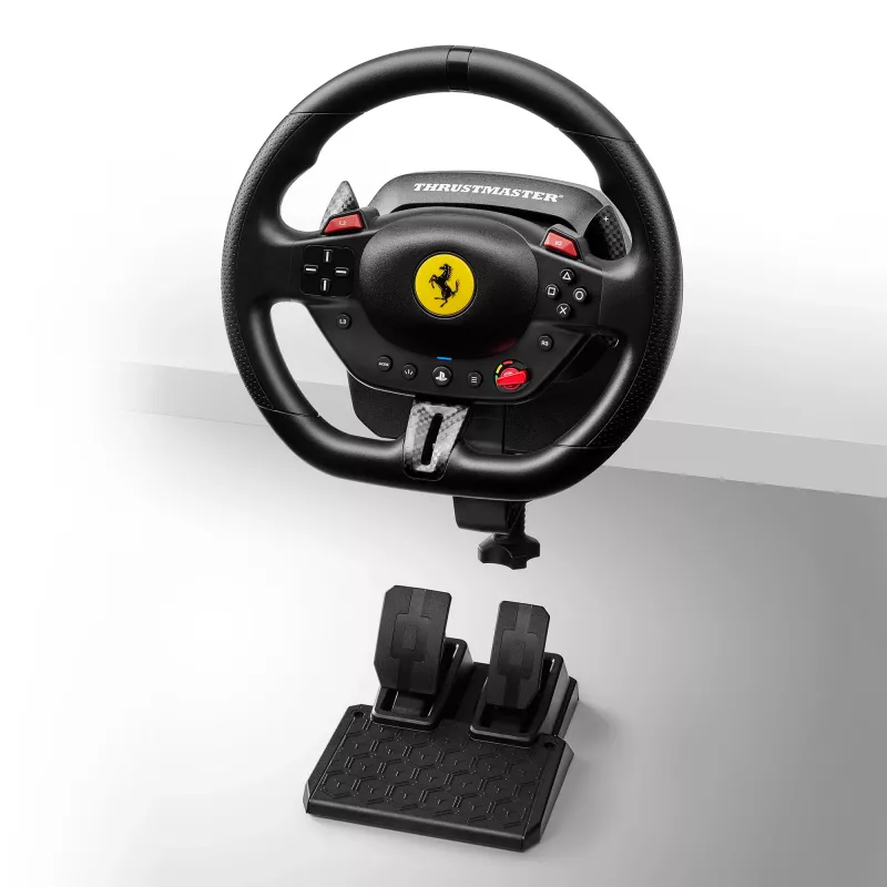 Thrustmaster T98-P FERRARI 296 GTB Juodas Vairas + Pedalai PC, PlayStation 4, PlayStation 5