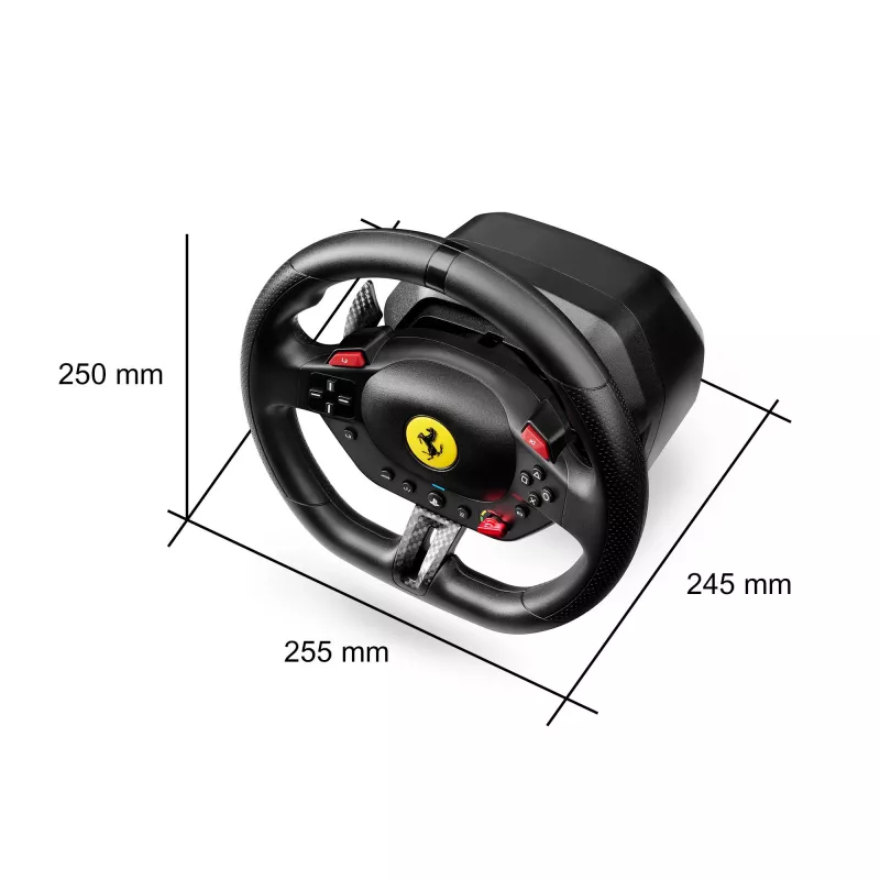 Thrustmaster T98-P FERRARI 296 GTB Juodas Vairas + Pedalai PC, PlayStation 4, PlayStation 5