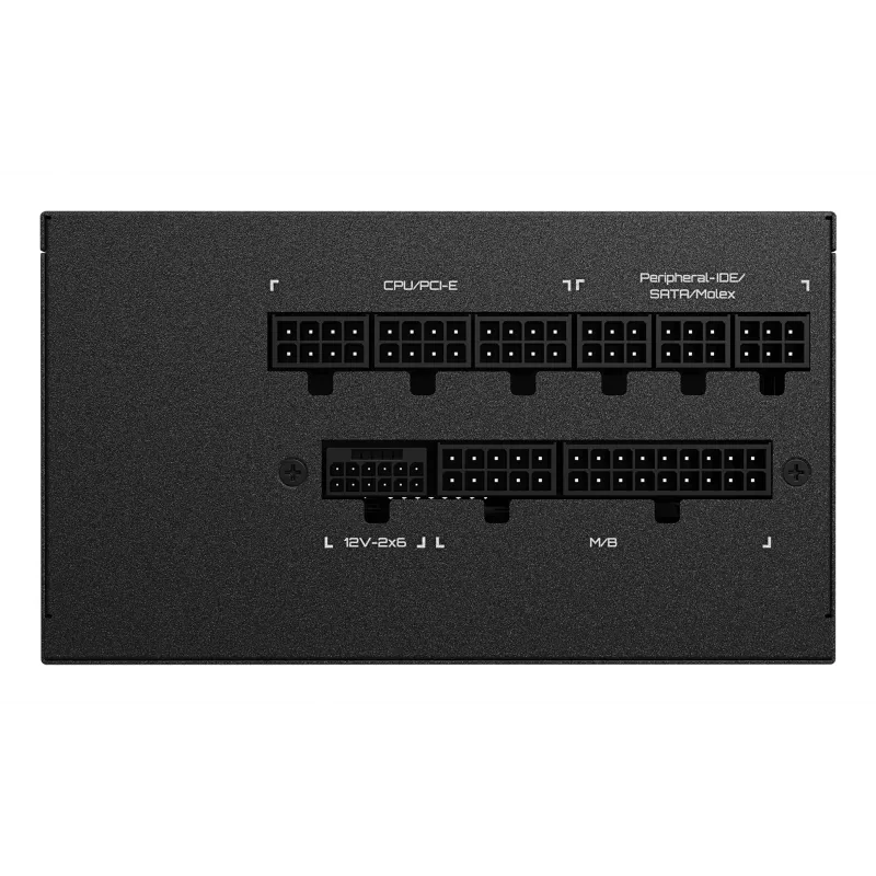 GIGABYTE UD750GM PG5 V2 maitinimo blokas – PCIe Gen 5.1, 80 PLUS Gold, visiškai modulinė konstrukcija, 120 mm ventiliatorius, suderinamas su ATX 3.1, EU kištukas