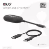 CLUB3D Wireless USB-C® į HDMI™, 1920 x 1080 pikselių, AV siųstuvas ir imtuvas, laidinis ir belaidis, juodas, HDCP