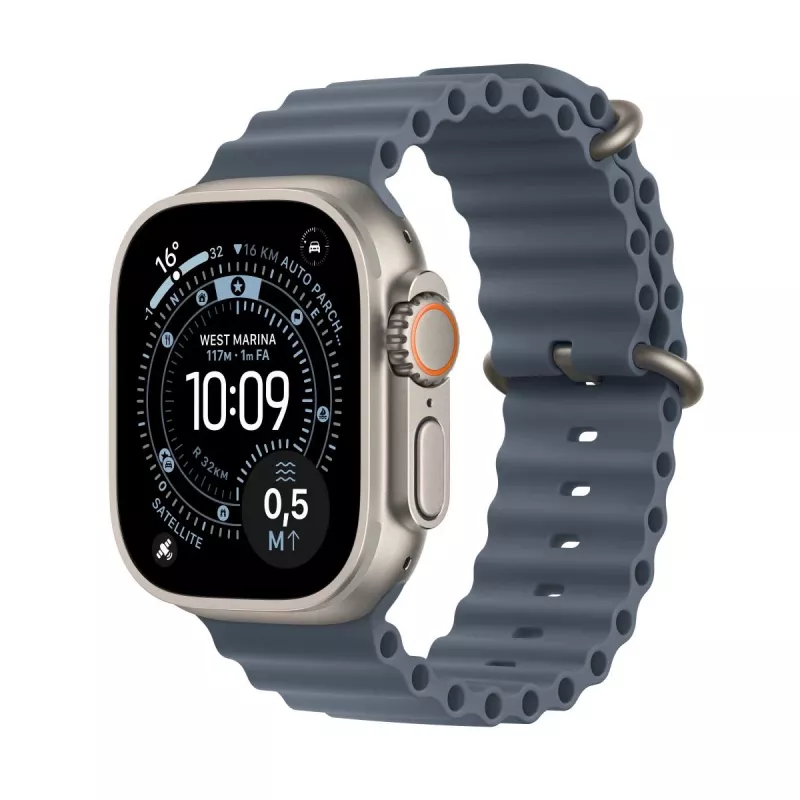 APPLE Watch Ultra 3 (2025) Lte 49mm Titanium Case With Ocean Band - Mėlyna