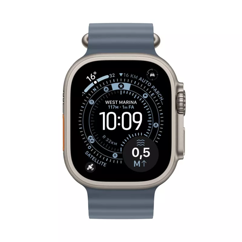 APPLE Watch Ultra 3 (2025) Lte 49mm Titanium Case With Ocean Band - Mėlyna