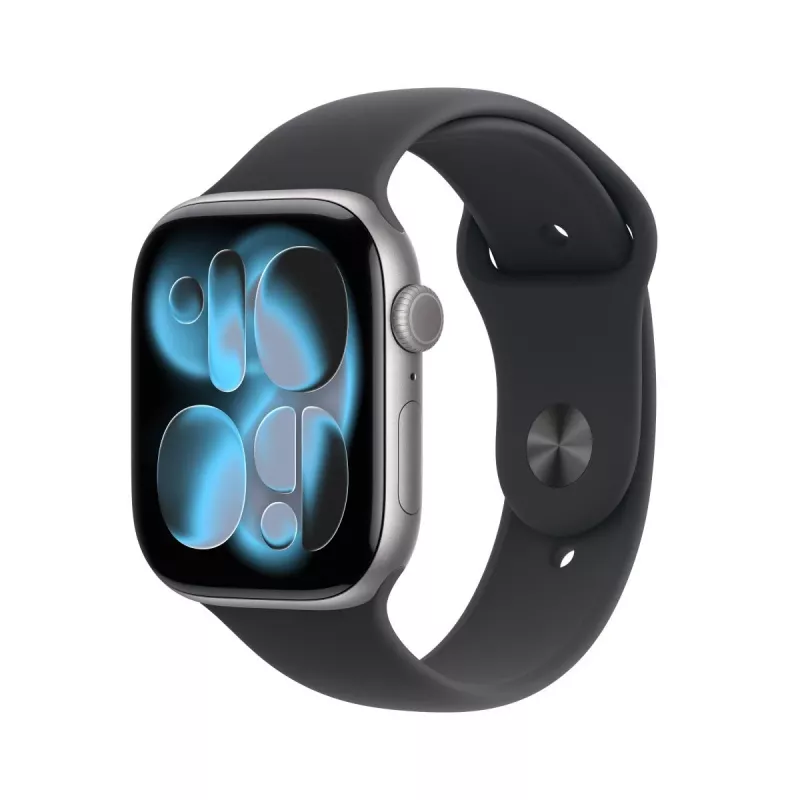 APPLE Watch Series 11 (2025) GPS 46mm Space Grey Aluminium Case su Sport Band M/L - Juoda