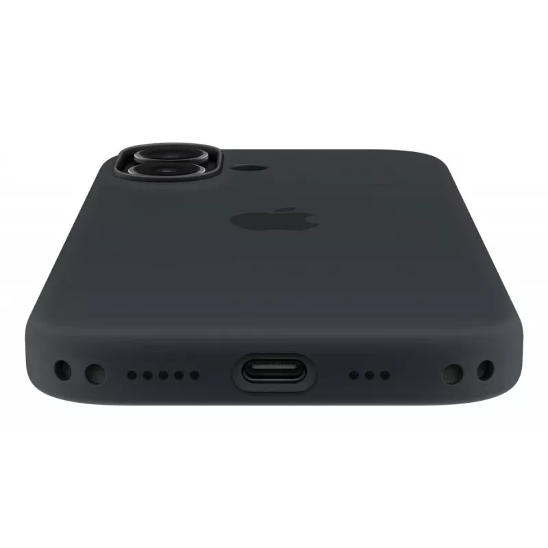 APPLE Silikono dėklas su MagSafe, skirtas iPhone 17, juodas