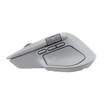 Logitech pelė MX Master 4 — dešinei rankai, lazerinė 8000 DPI, RF belaidis + Bluetooth, 8 mygtukai, pilka