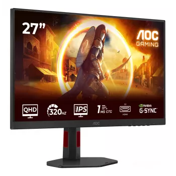 AOC G4 Q27G4SRU kompiuterio monitorius 68,6 cm (27 colių) 2560 x 1440 pikselių Quad HD LED juodas, raudonas
