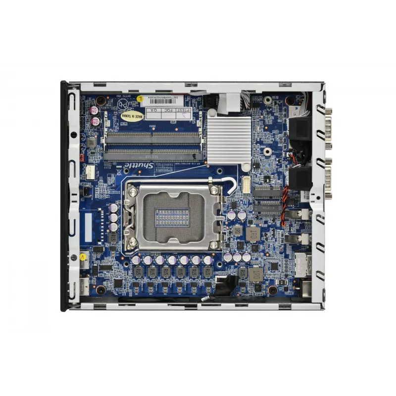 Shuttle Slim PC DH770, S1700, 2x HDMI, 2x DP, 2x 2.5G LAN, 2x COM, 8x USB, 1x 2,5 colio, 2x M.2, 24/7 nuolatinis veikimas, įsk. VESA