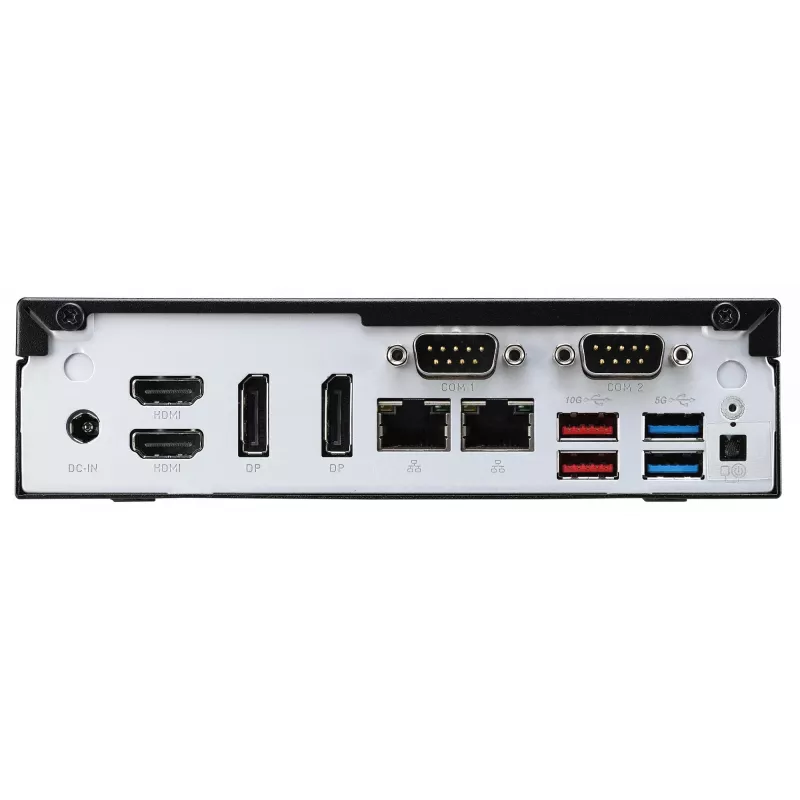 Shuttle Slim PC DH770, S1700, 2x HDMI, 2x DP, 2x 2.5G LAN, 2x COM, 8x USB, 1x 2,5 colio, 2x M.2, 24/7 nuolatinis veikimas, įsk. VESA