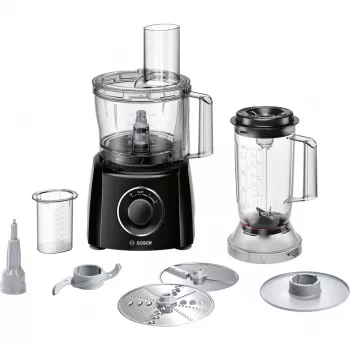 Bosch MCM3201B virtuvės kombainas 800 W 2,3 L Juoda, Skaidri