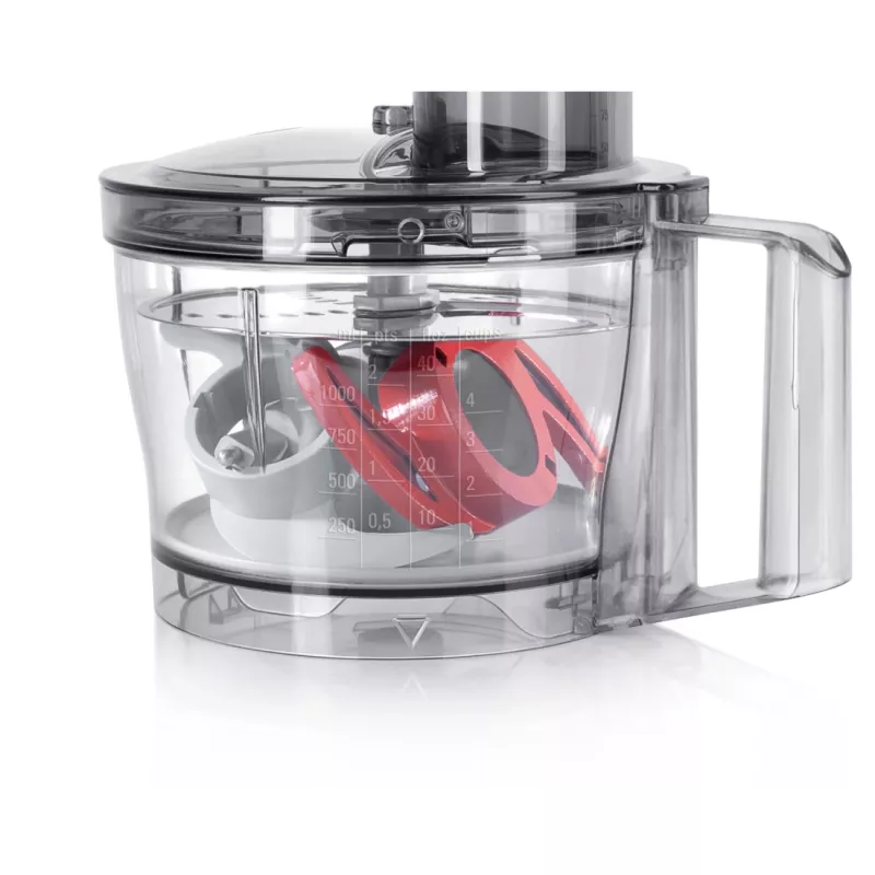 Bosch MCM3201B virtuvės kombainas 800 W 2,3 L Juoda, Skaidri