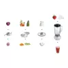 Bosch MCM3201B virtuvės kombainas 800 W 2,3 L Juoda, Skaidri