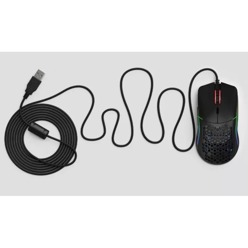 Glorious Gaming Glorious Model O pelė Regular (Juoda), Right-hand, Optical, USB Type-A, 12000 DPI, Juoda
