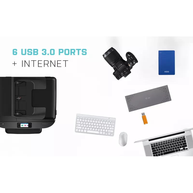 i-tec USB 3.0 / USB-C / Thunderbolt 3 dviejų monitorių dokavimo stotelė