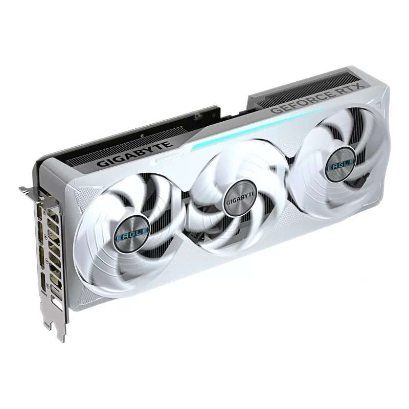 GIGABYTE GeForce RTX 5070 Ti EAGLE OC ICE SFF 16G vaizdo plokštė - 16GB GDDR7, 256bit, PCI-E 5.0, 2542 MHz šerdies dažnis, 3 x DP 2.1a, 1 x HDMI 2.1b, NVIDIA DLSS 4, GV-N507TEAGLEOC ICE-16GD