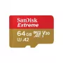 WESTERN DIGITAL Extreme Micro SDXC 64GB+SD adapteris 170MB/s 80MB/s A2 C10 V30 UHS-I U3