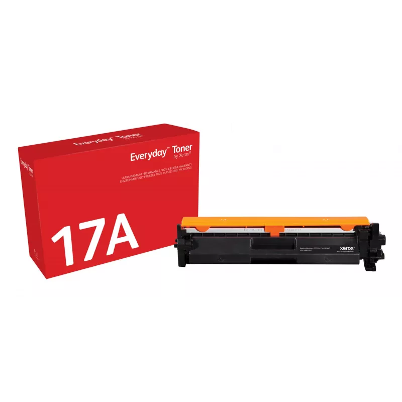 Everyday™ juodas dažiklis, suderinamas su „Xerox“, skirtas HP 17A (CF217A), standartinės talpos
