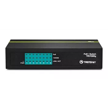 TRENDNET PoE+ komutatorius 8 prievadų Gigabit Greennet 8x Gbe PoE+