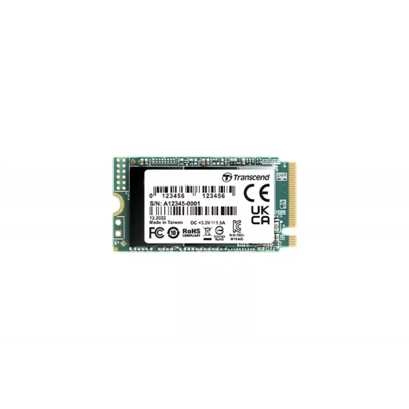TRANSCEND SSD - MTE400S - 512GB - M.2 2242 - NVMe PCI-E GEN3 x4