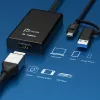 j5create JVA11-N 4K HDMI™ fiksavimo adapteris, juodas, USB 3.2 Gen 1 (3.1 Gen 1), 3840 x 2160 pikselių, aliuminis, 0,19 m, Taivanas