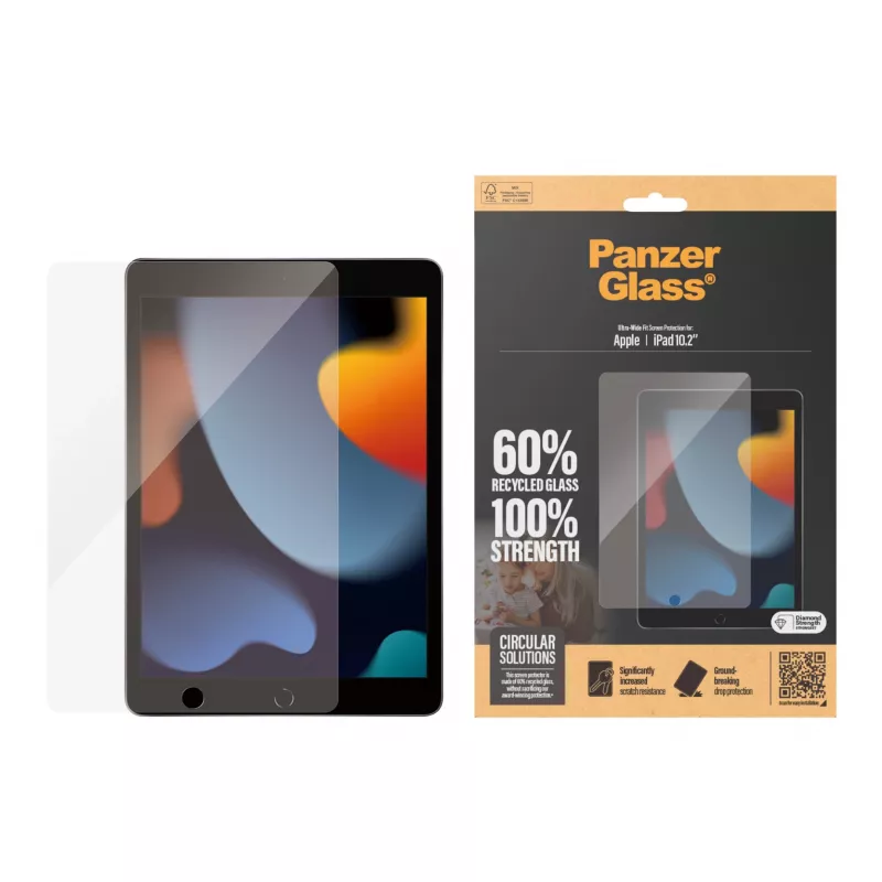 PanzerGlass ® Ekrano apsauga iPad 10,2'' (2019-2021) | Ultra-Wide Fit