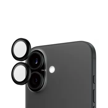 PanzerGlass® Hoops® fotoaparato objektyvo apsauga juoda iPhone 16 | 16 Plus