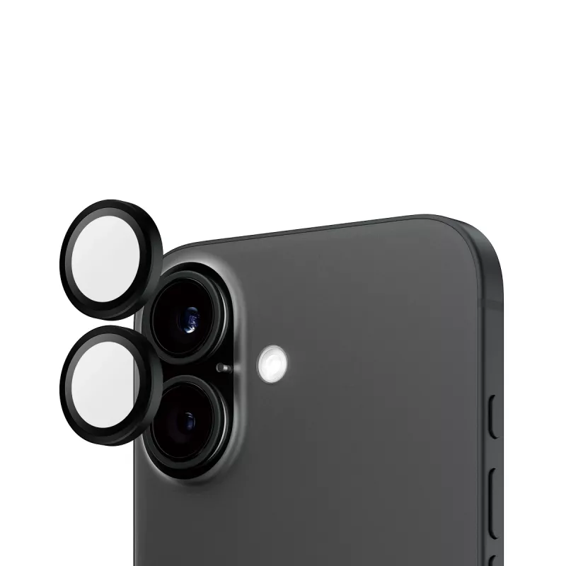 PanzerGlass® Hoops® fotoaparato objektyvo apsauga juoda iPhone 16 | 16 Plus