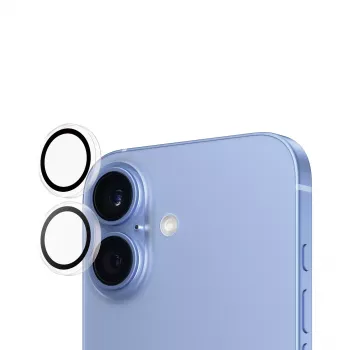 PanzerGlass ® Hoops® Apsauginis fotoaparato lęšio dangtelis Skaidrus iPhone 16 | 16 Plus