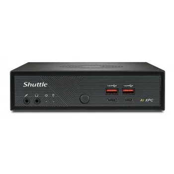 Shuttle Slim AI PC DN11H5 Intel Core Ultra 5 125H, Intel Arc grafika, 2xHDMI, 2x DP, 4x 2.5Gbit LAN, VESA, 24/7 nuolatinis veikimas