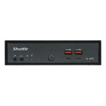 Shuttle Slim AI PC DN11H9 Intel Core Ultra 9 185H, Intel Arc grafika, 2xHDMI, 2x DP, 4x 2.5 Gbit LAN, VESA, 24/7 nuolatinis veikimas