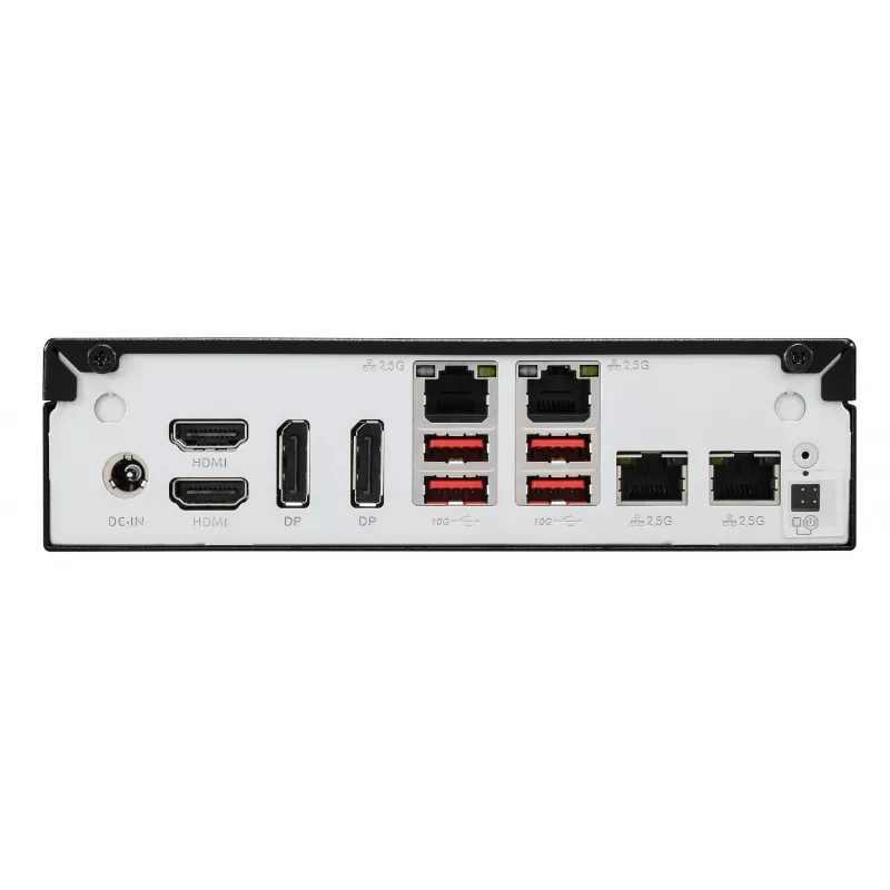 Shuttle Slim AI PC DN11H9 Intel Core Ultra 9 185H, Intel Arc grafika, 2xHDMI, 2x DP, 4x 2.5 Gbit LAN, VESA, 24/7 nuolatinis veikimas