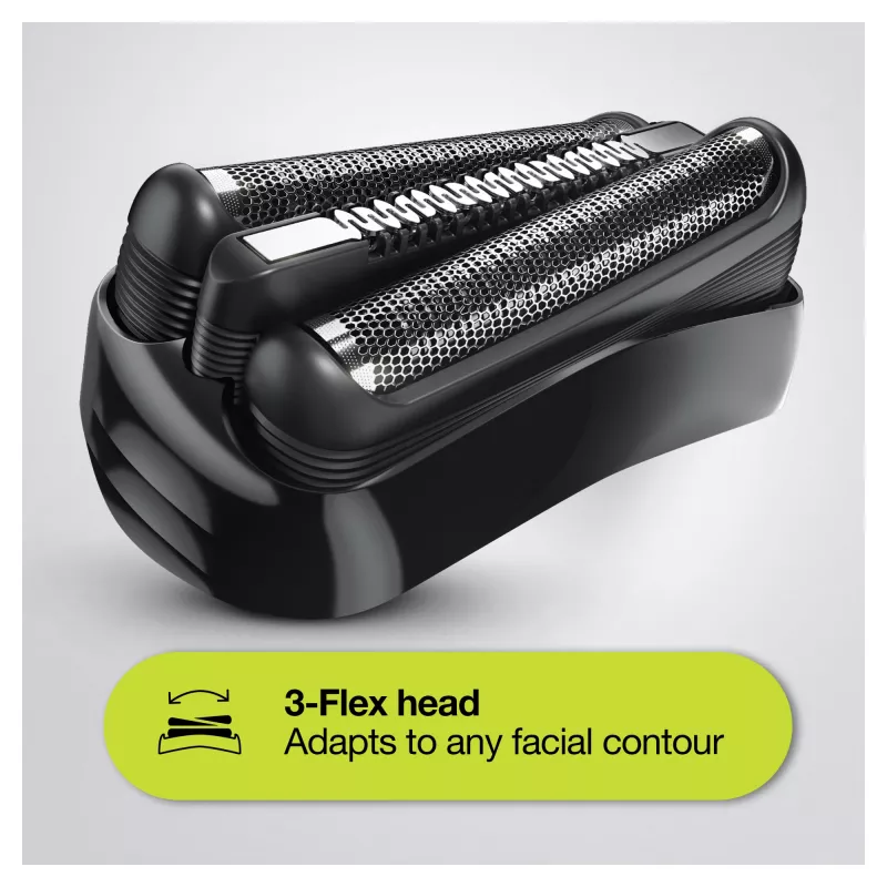 Braun Series 3 Shave&Style 300BT elektrinis skustuvas, vyriškas skustuvas, juodas/žalias