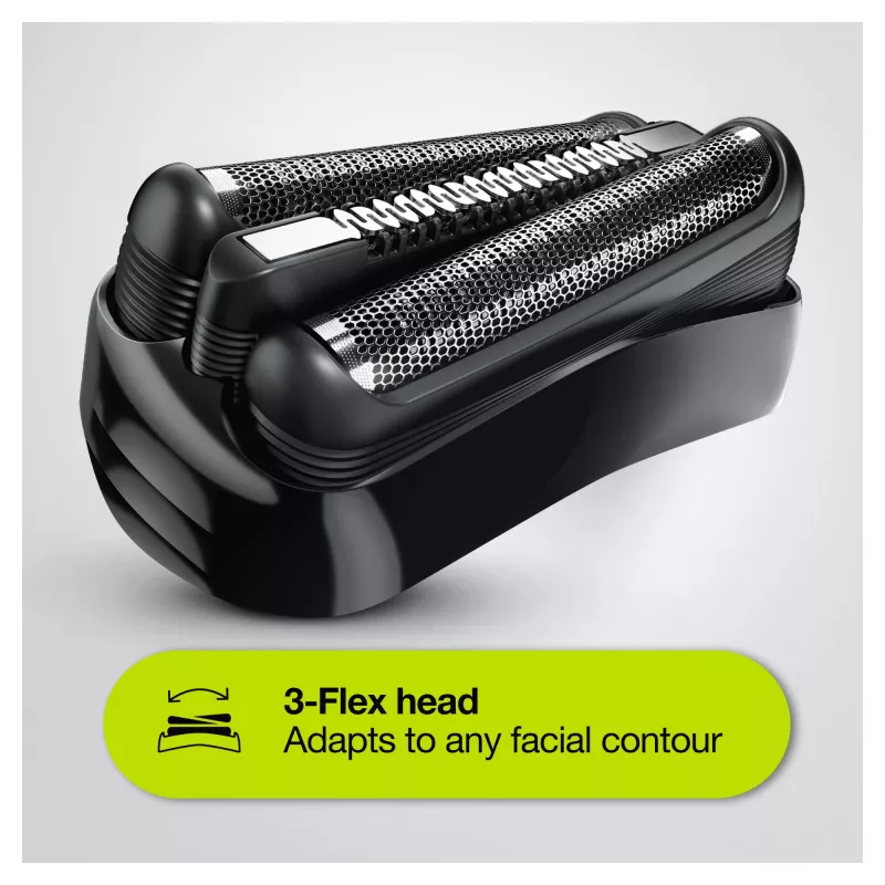 Braun Series 3 Shave&Style 300BT elektrinis skustuvas, vyriškas skustuvas, juodas/žalias