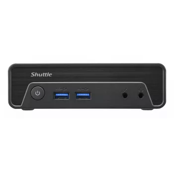 „Shuttle“ Nano PC NE10N, Intel N 100, 1x HDMI, 1x DP, 6x USB, 1x LAN, be ventiliatoriaus, 24/7 nuolatinis darbas, su VESA