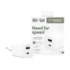 PanzerGlass empower™ by ® Turbo 35W Charger incl. USB-C + USB-A | EU Plug | Sidabrinė White