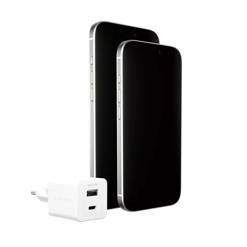 PanzerGlass empower™ by ® Turbo 35W Charger incl. USB-C + USB-A | EU Plug | Sidabrinė White