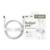 PanzerGlass empower™ by ® Racing 60W USB-C į USB-C laidas | USB 2.0 | 2M | Sidabrinė balta