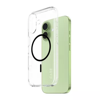 Dėklas PanzerGlass CARE by Flagship Case Skaidrus Urban Explorer Black MagSafe, skirtas iPhone 17