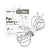 PanzerGlass empower™ by ® Racing 240 W USB-C į USB-C laidas | USB 2.0 | 1,2 m | sidabrinis baltas