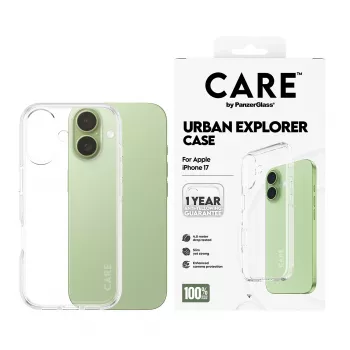 PanzerGlass CARE™ by ® Urban Explorer dėklas permatomas iPhone 17
