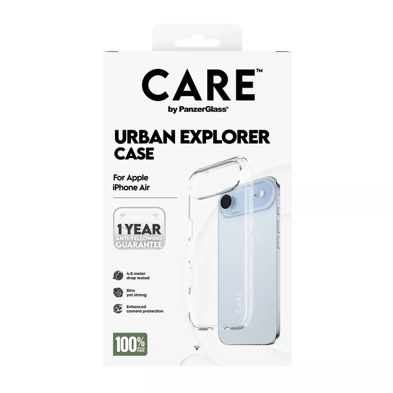 PanzerGlass CARE™ by ® Urban Explorer dėklas permatomas „iPhone Air“