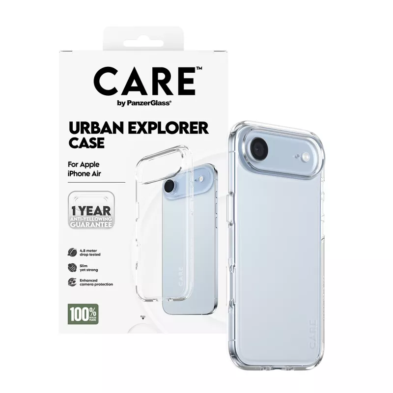 PanzerGlass CARE™ by ® Urban Explorer dėklas permatomas „iPhone Air“