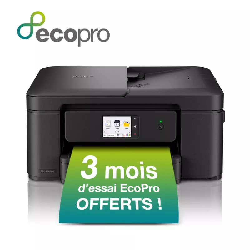 Brother 3-in-1 kompaktiškas belaidis rašalinis spausdintuvas DCP-J1460DW, rašalinis, spalvotas spausdinimas, 1200 x 6000 DPI, spalvotas kopijavimas, A4, juodas