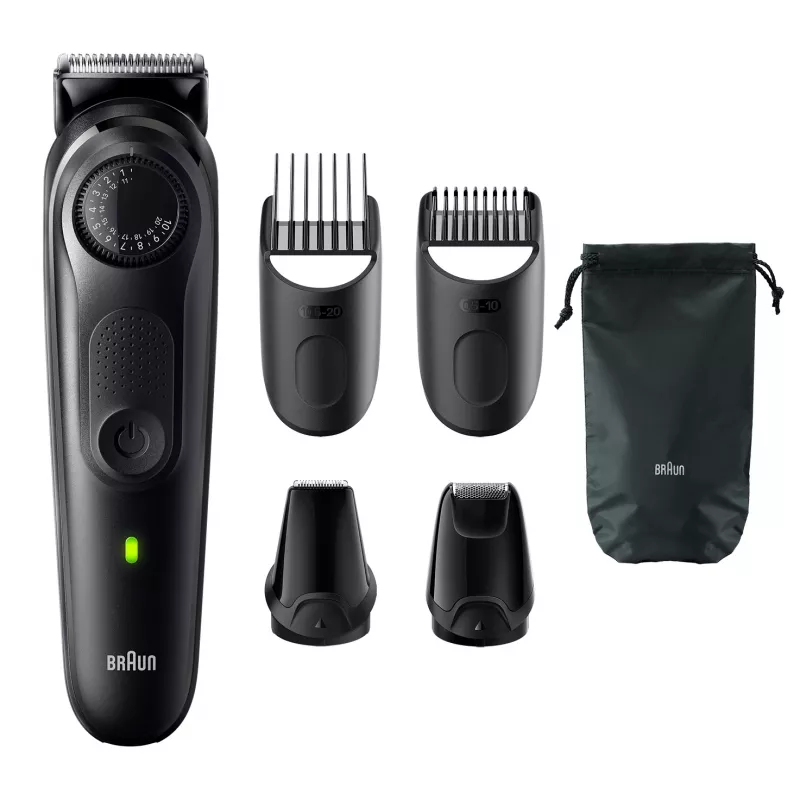 “Braun BeardTrimmer 5 BT5430” barzdaskutė Baterija 40 2 cm Drėgnam ir sausam naudojimui Juoda